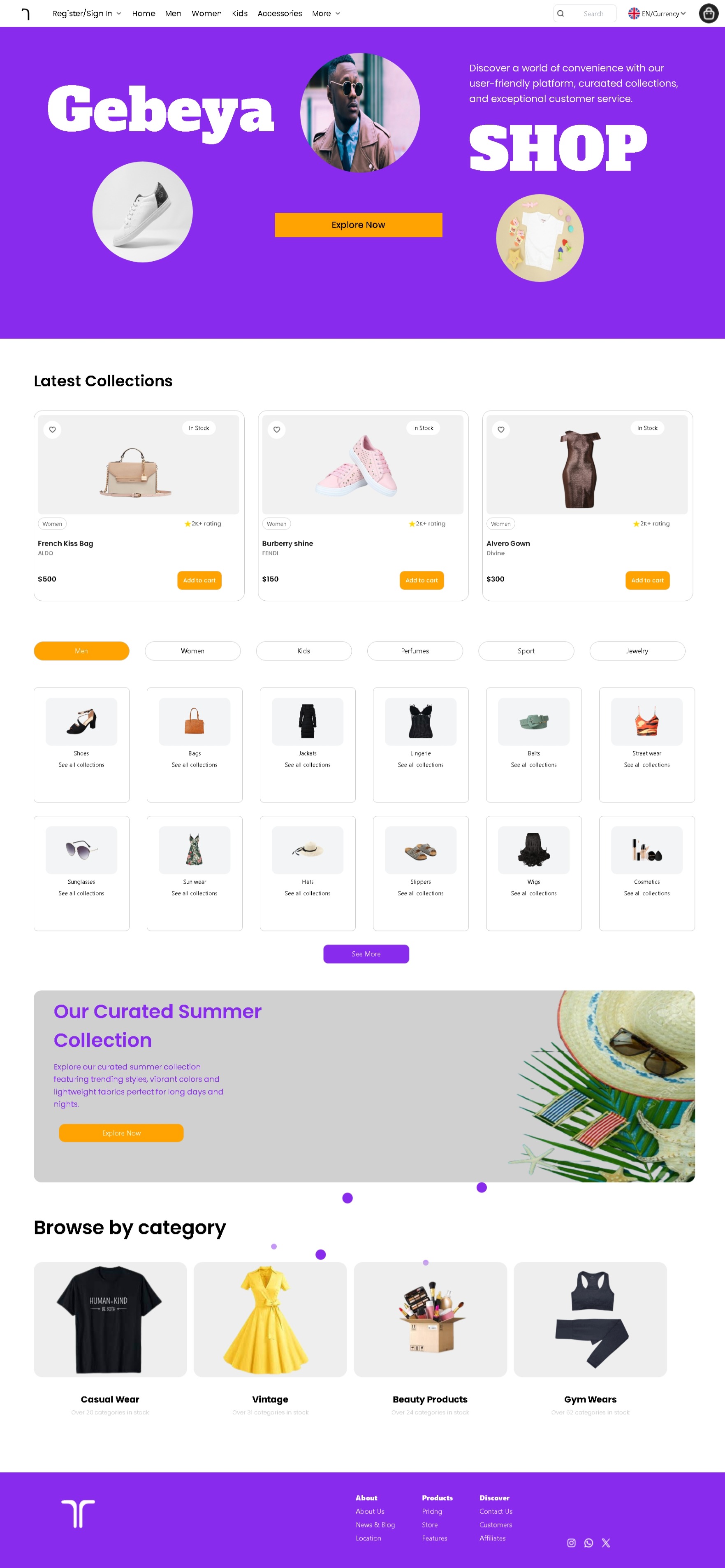E-Commerce Project Screenshot